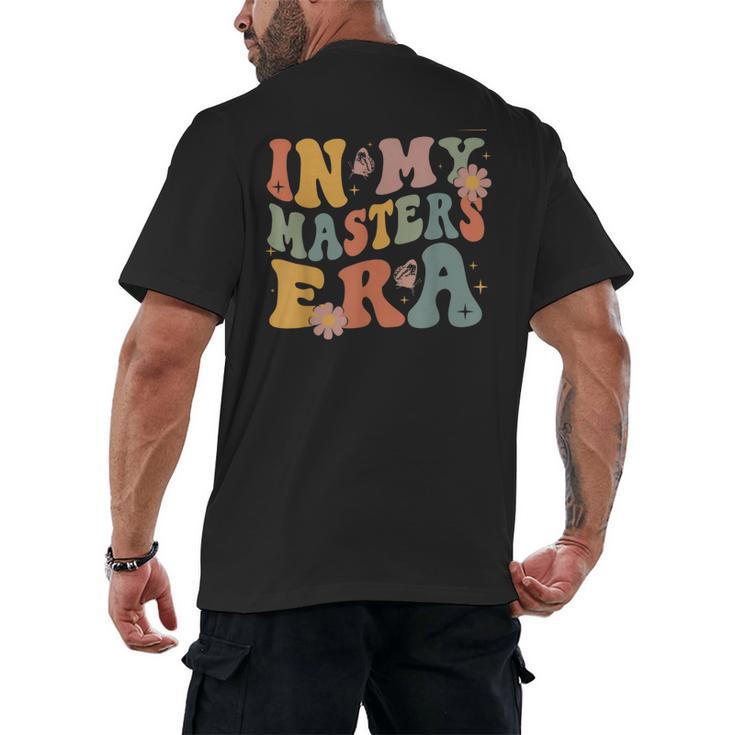 Retro Groovy In My Master's Degree Era Graduation Master Men's Back Print T-Shirt
