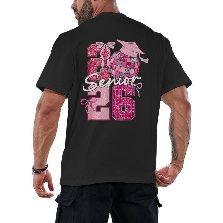 Retro Senior 2026 Coquette Bow Graduation Class Of 2026 Men's Back Print T-Shirt