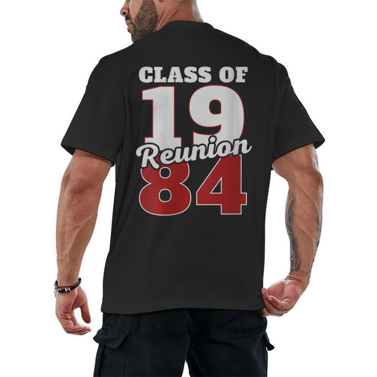 Reunion 1984 Class Of 1984 Reunion 84 Graduation 1984 Men's Back Print T-Shirt