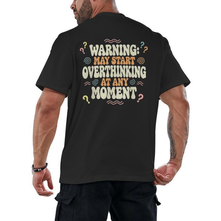 Sarcastic For Deep Thinkers Introverts Groovy Men's Back Print T-Shirt