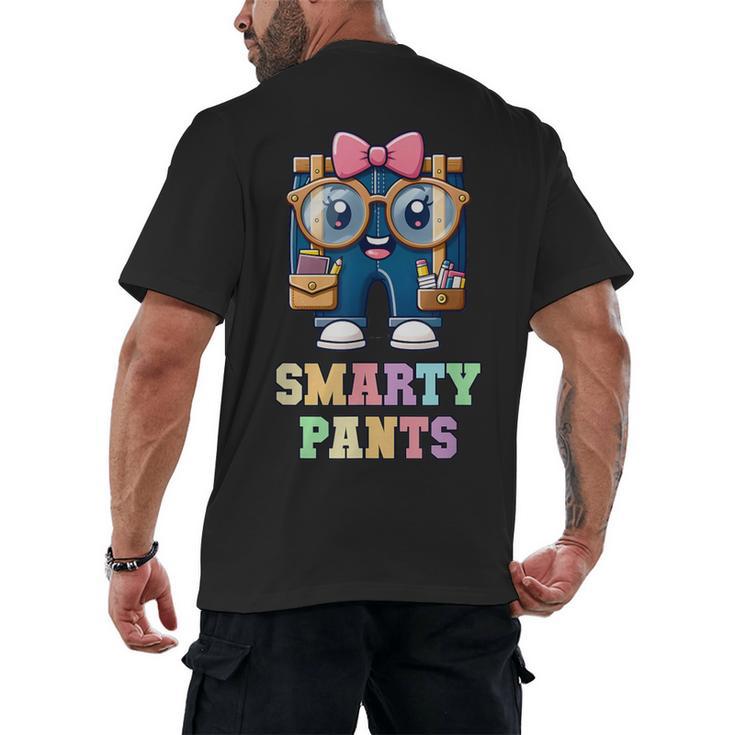 Sarcastic Little MISS SMARTY PANTS Graduation Alumni Game On Men's Back Print T-Shirt