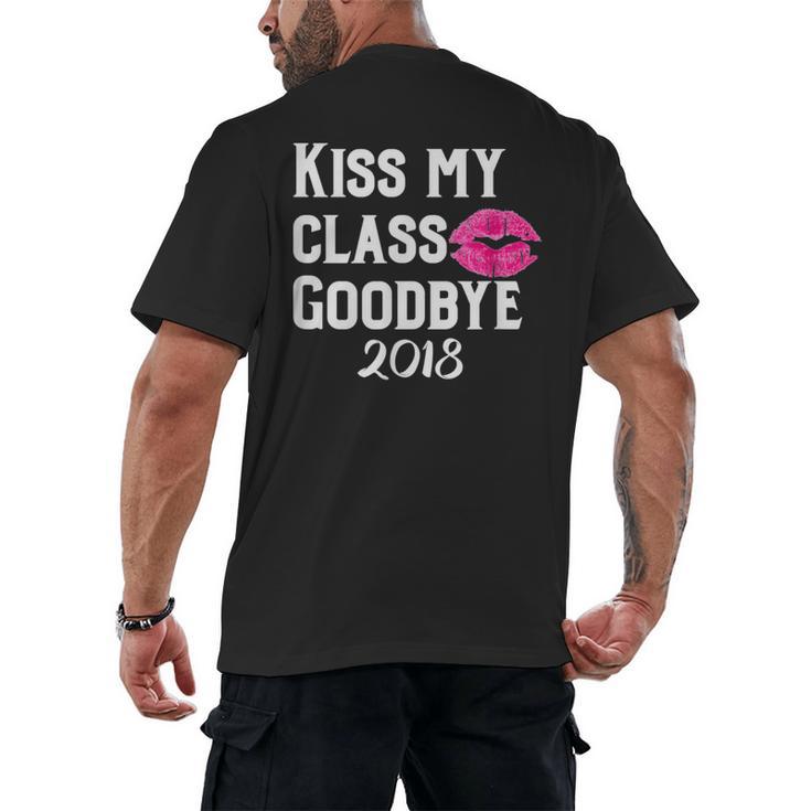 Sen18r Shirt Senior 2018 Graduation Kiss Lips Men's Back Print T-Shirt