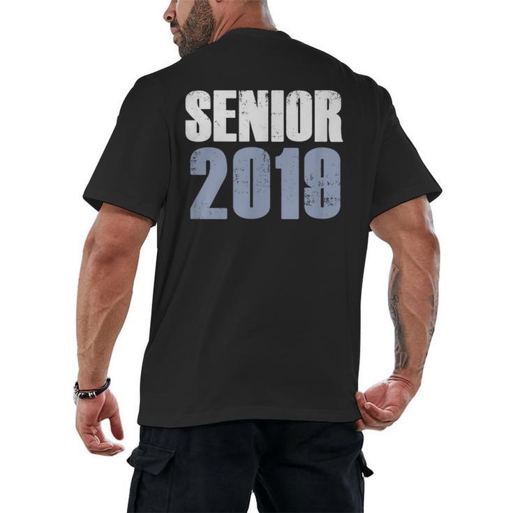 Senior 2019 Shirt Graduation Class Back To School Tee Men's Back Print T-Shirt
