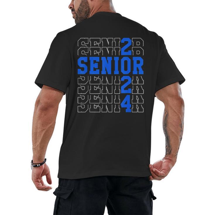 Senior 2024 Graphic Class Of 2024 Graduation Graphic Men's Back Print T-Shirt