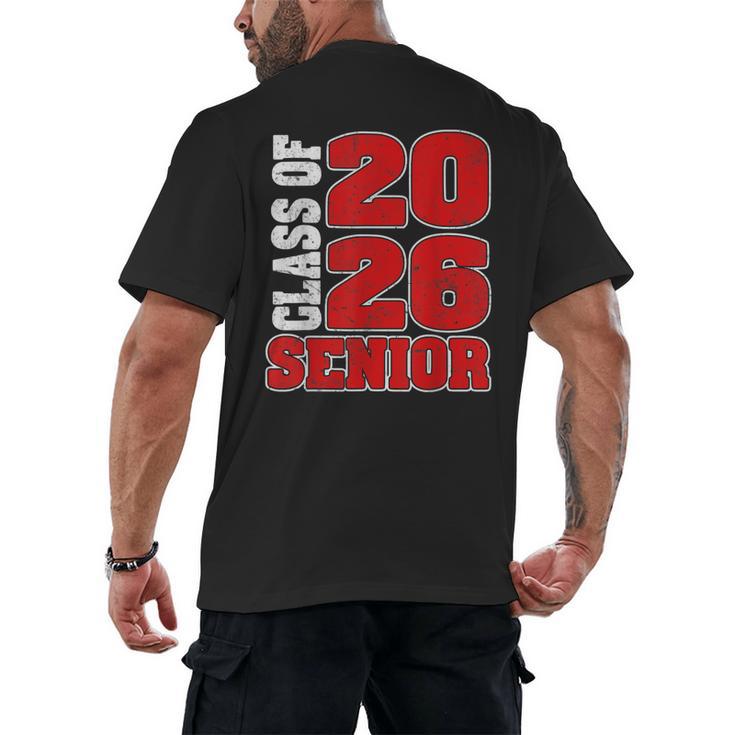 Senior 2026 Class Of 2026 Graduation Men's Back Print T-Shirt