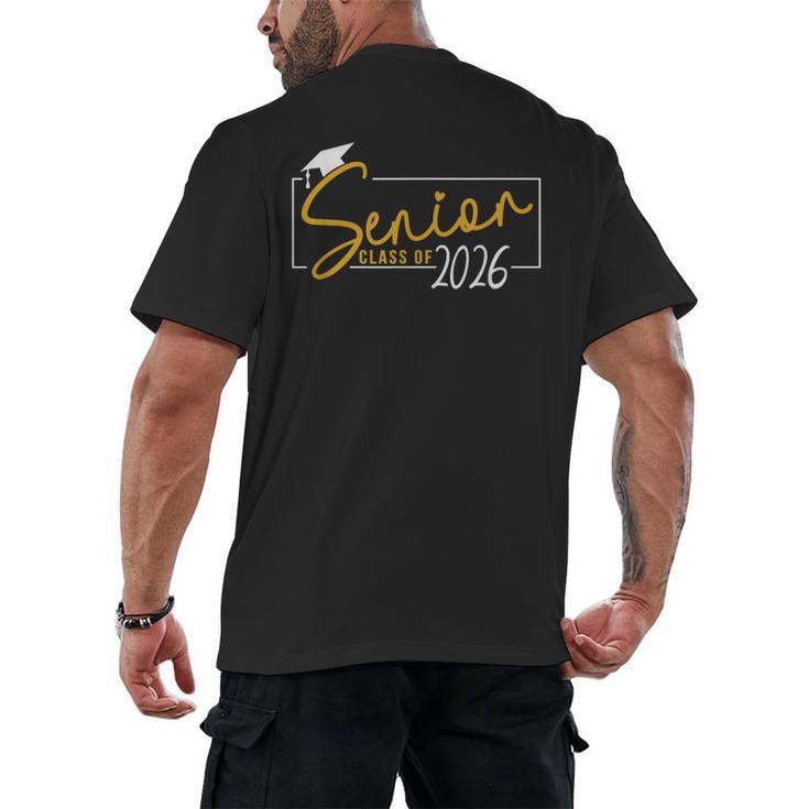 Senior 2026 Class Of 2026 Seniors Graduation School Senior Men's Back Print T-Shirt