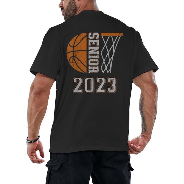 Senior Class Of 2023 Graduation Basketball Team Graduate Men's Back Print T-Shirt
