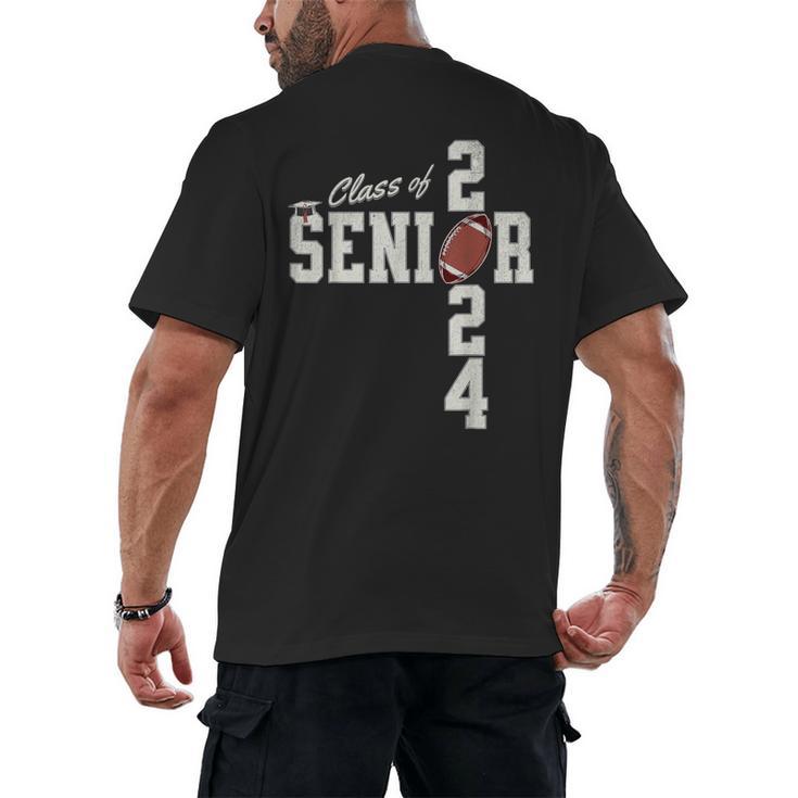 Senior Class Of 2024 Football Graduation Party Favors 2024 Men's Back Print T-Shirt
