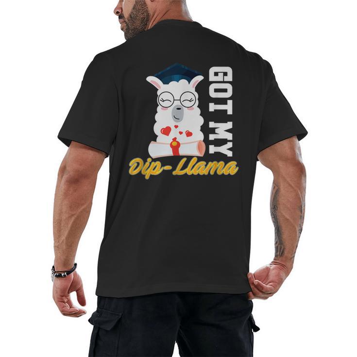 Senior Graduation TShirt 2019 Got My Dip-Llama Diploma Shirt Men's Back Print T-Shirt