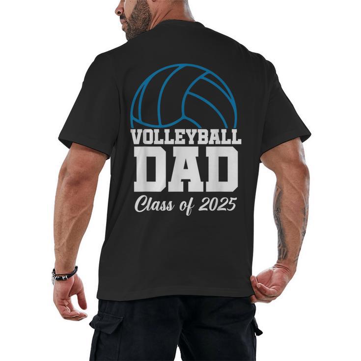 Senior Volleyball Dad Class Of 2025 Graduation Graduate Men's Back Print T-Shirt