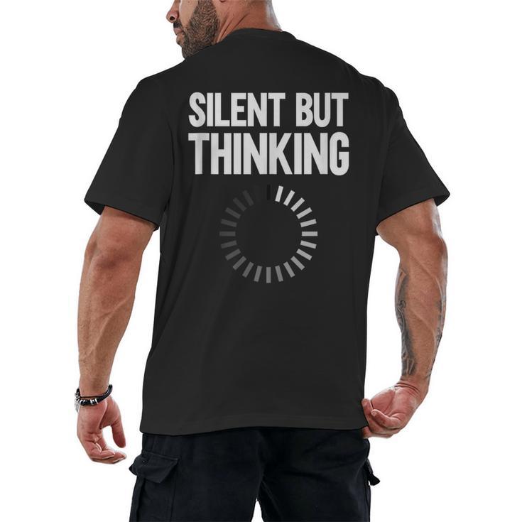 Silent But Thinking Introvert Men's Back Print T-Shirt