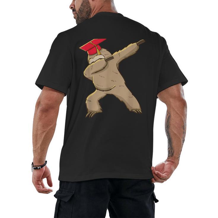 Sloth Dabbing Shirt Graduation Day Shirt See Ya Men's Back Print T-Shirt