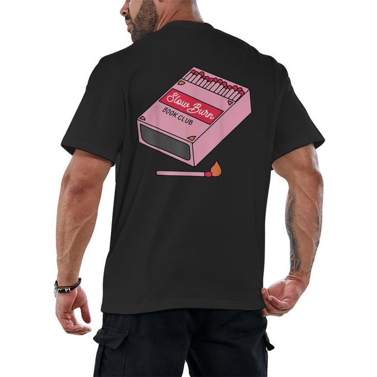 Slow Burn Book Club Men's Back Print T-Shirt Slow Burn Book Club Men's Back Print T-Shirt