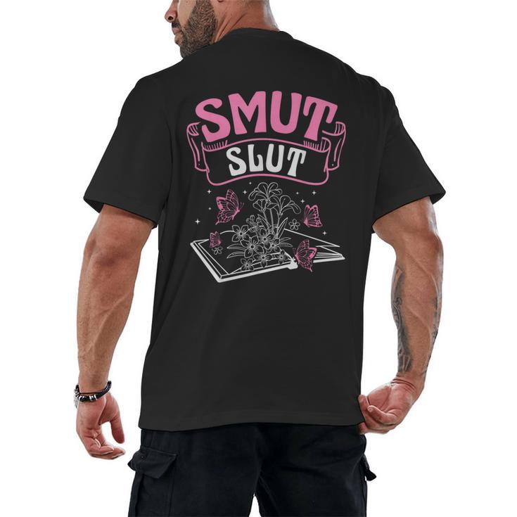 SMUT Slut Provocative Literature Book Club Book Reading Men's Back Print T-Shirt