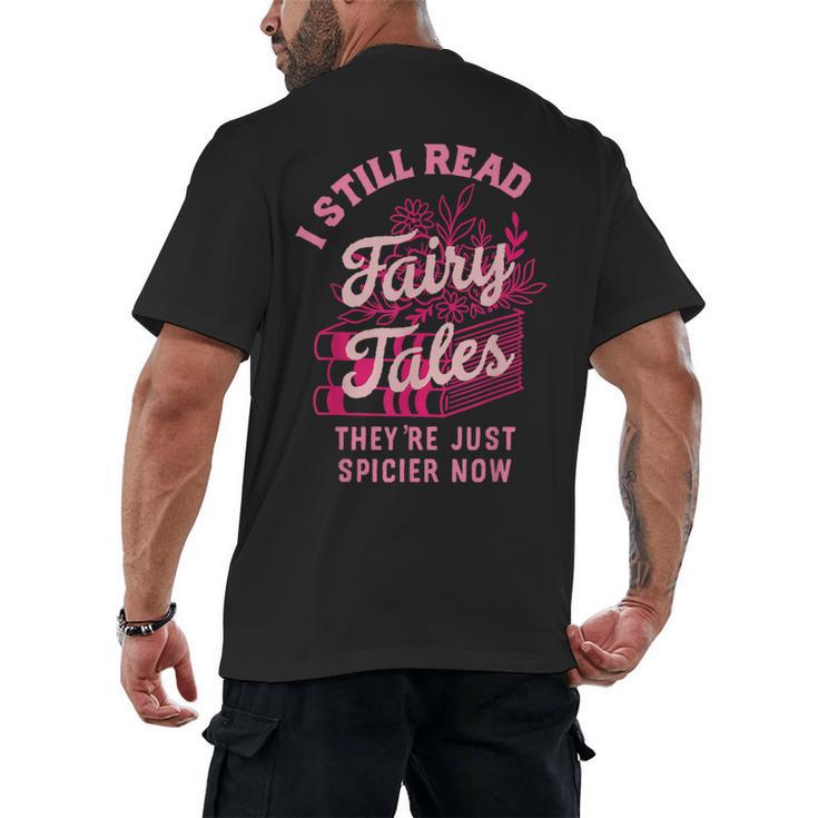 Spicy Book Lover For Women Who Love To Read Romance Fantasy Men's Back Print T-Shirt