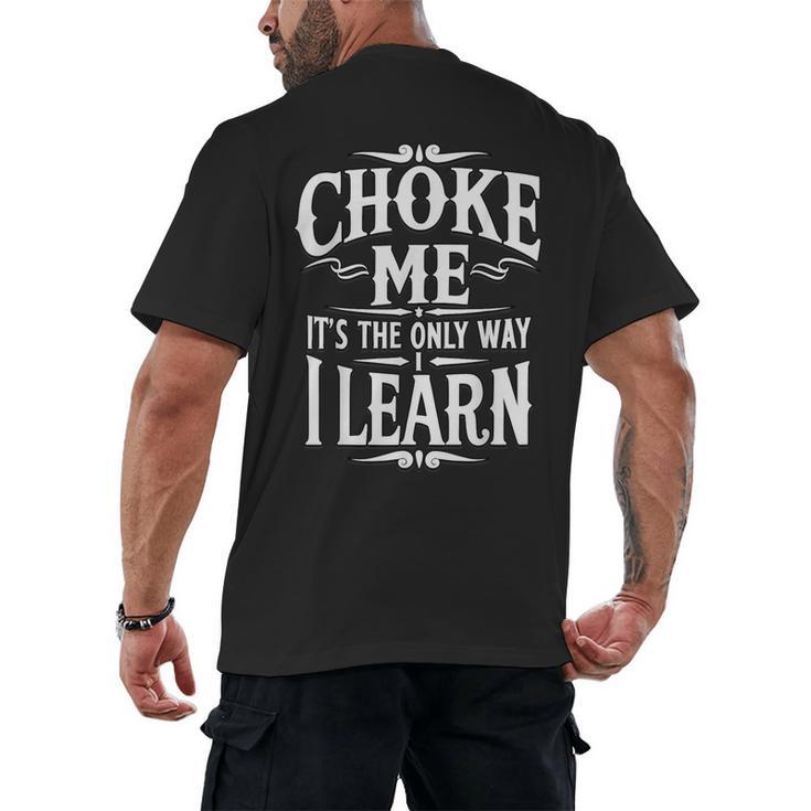 Spicy Romance Reader BookTok Kink Positive Book Lover Tee Men's Back Print T-Shirt