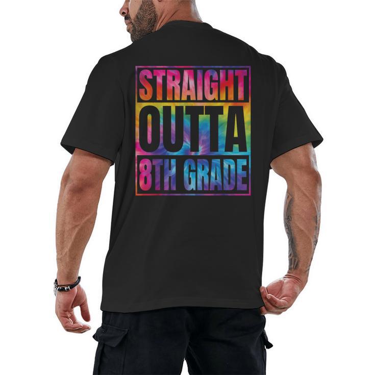 Straight Outta 8th Grade Great Graduation Eighth Grade Men's Back Print T-Shirt