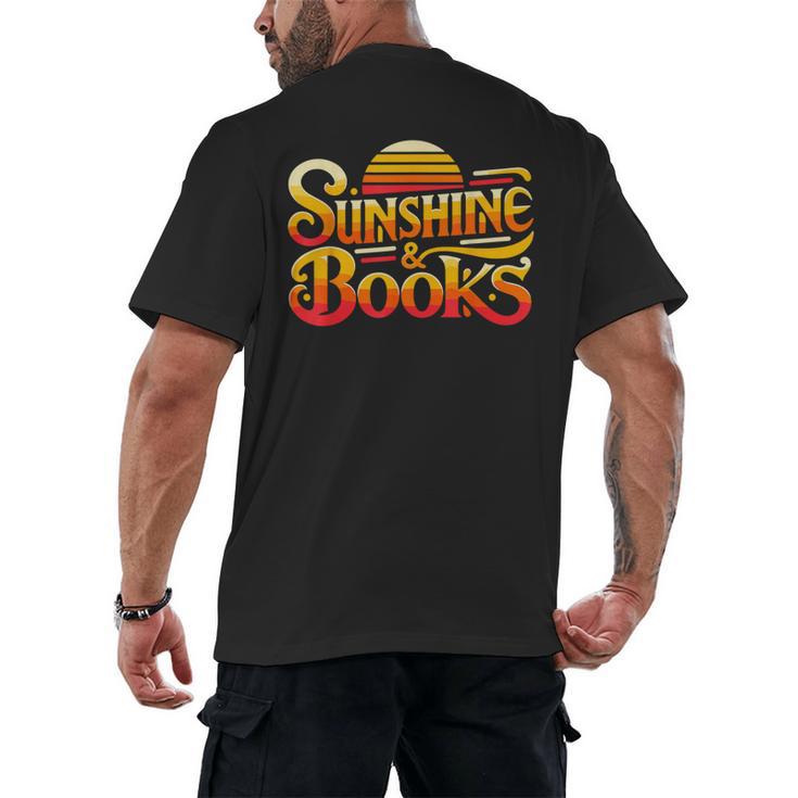 Sunshine & Books For Bookworm Summer Reading Men's Back Print T-Shirt