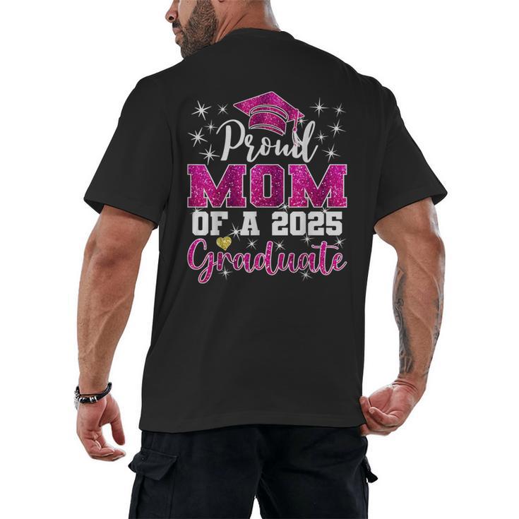 Super Proud Mom Of 2025 Graduate Senior Graduation Family Men's Back Print T-Shirt