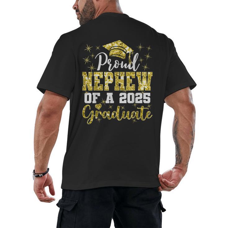 Super Proud Nephew Of 2025 Graduate Senior Graduation Family Men's Back Print T-Shirt