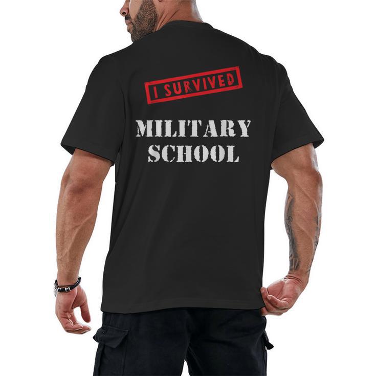 I Survived Military School Graduation Straight Outta Men's Back Print T-Shirt