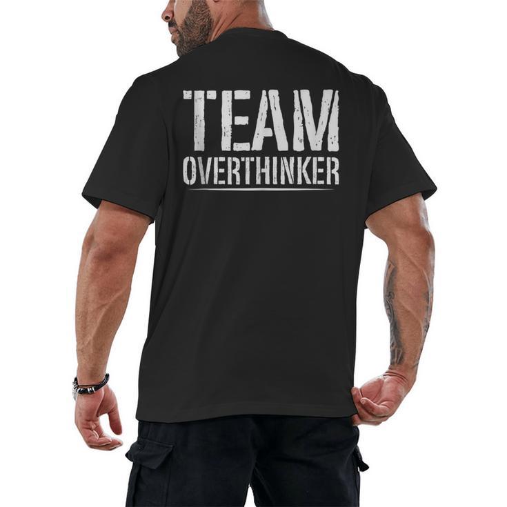 Team Overthinker Introvert Men's Back Print T-Shirt