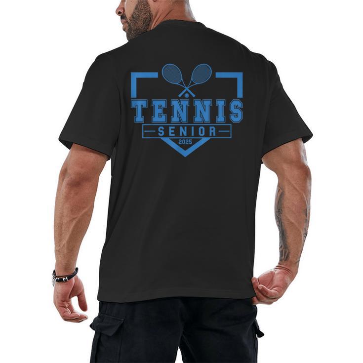 Tennis Senior Night Tennis Senior 2025 Graduation 40 Men's Back Print T-Shirt