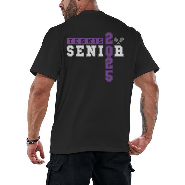 Tennis Senior Night Tennis Senior 2025 Graduation 43 Men's Back Print T-Shirt