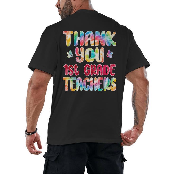 Thank You 1st Grade Teachers Graduation Last Day Of School Men's Back Print T-Shirt