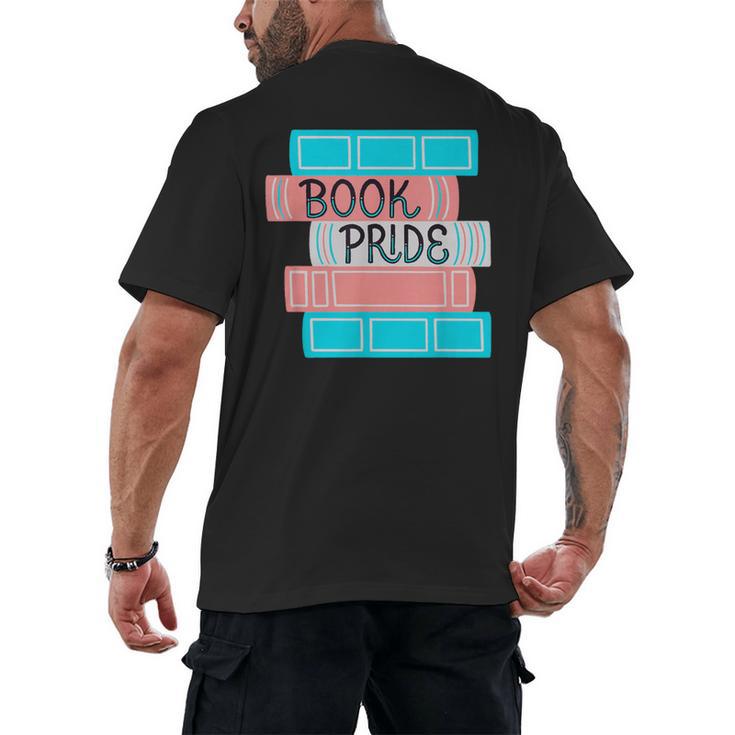 Threadless Grey Sky Chai Trans Book Pride Graphic Men's Back Print T-Shirt