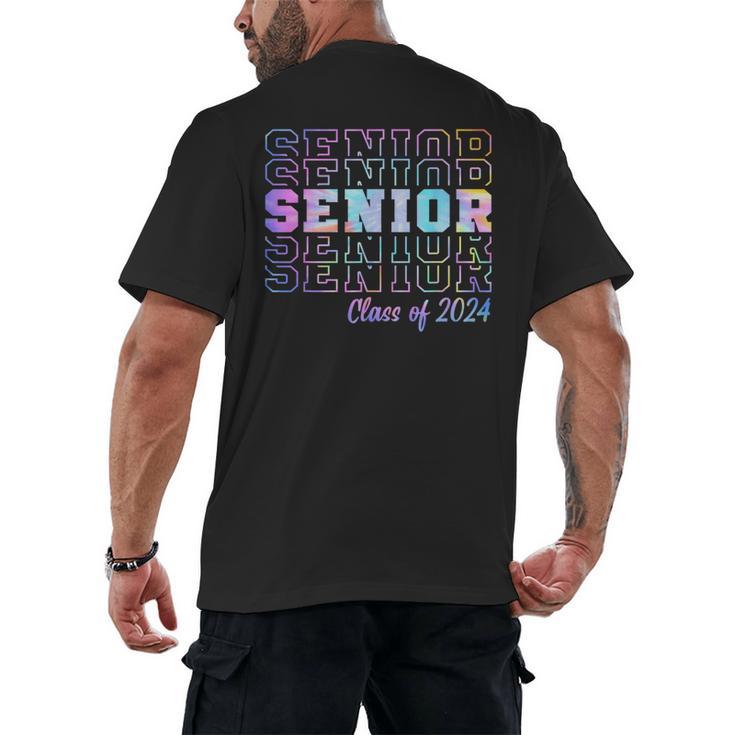 Tie Dye Senior 24 Class Of 2024 Seniors Graduation 24 Men's Back Print T-Shirt