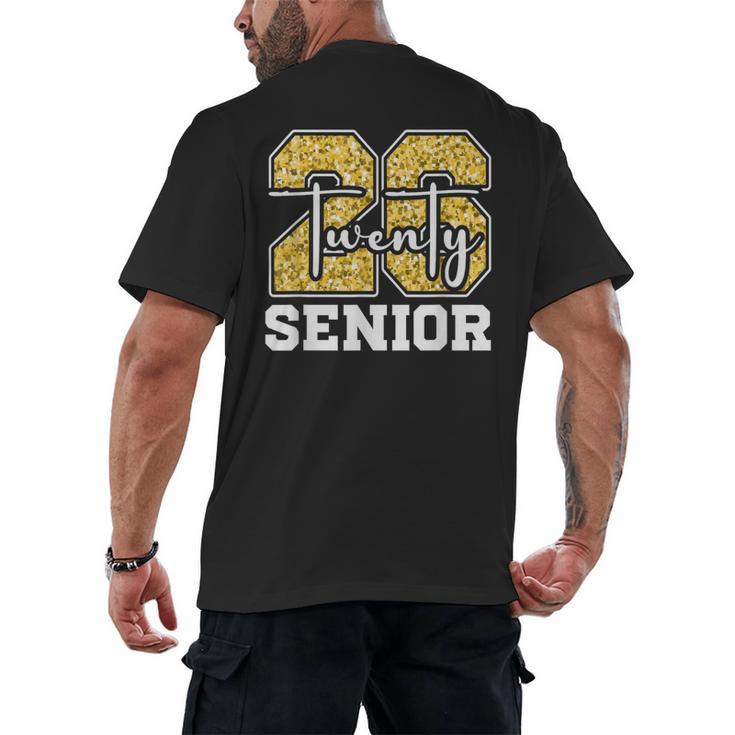 Twenty 2026 Class Of 26 Seniors Back To School Graduation Men's Back Print T-Shirt