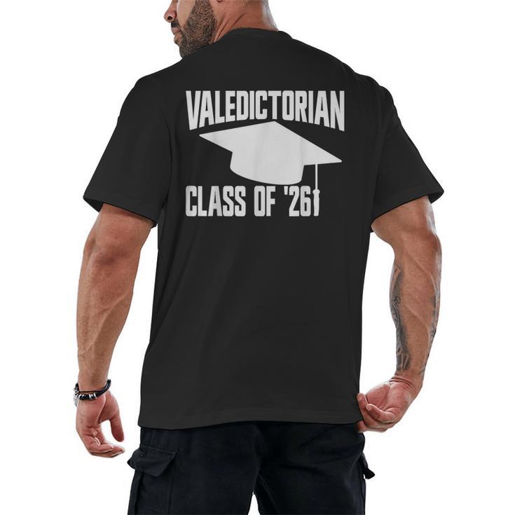 Valedictorian Class Of '26 Graduation 2026 Valedictorian Men's Back Print T-Shirt