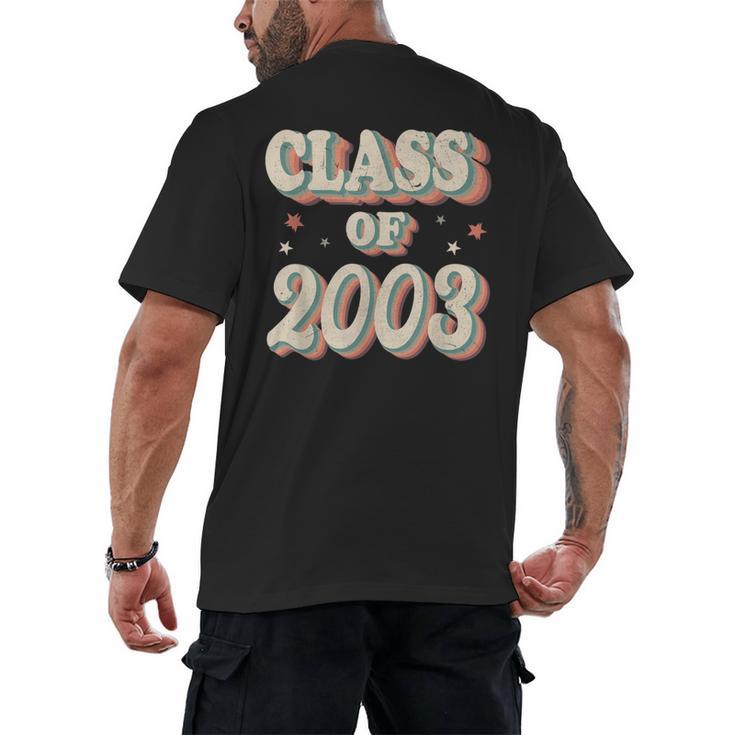 Vintage Class Of 2003 03 High School Graduation Men's Back Print T-Shirt