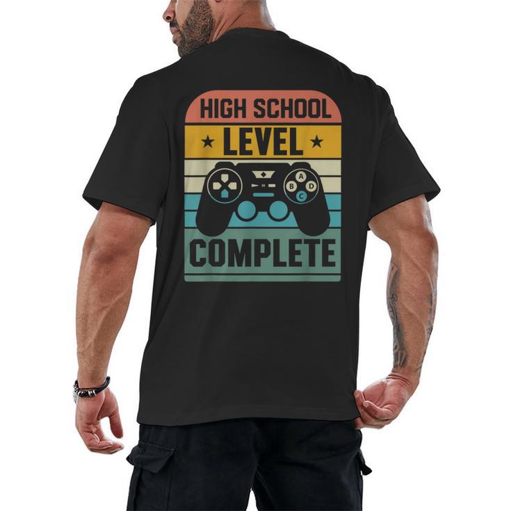 Vintage Class Of 2024 High School Graduation Student Men's Back Print T-Shirt