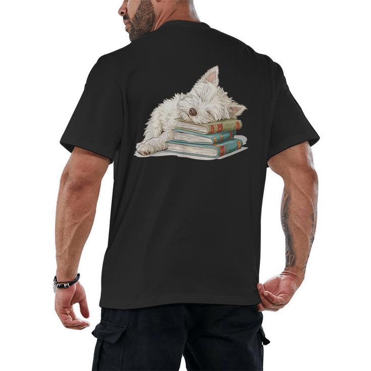 West Highland Terrier Books Dog Breed Westie For Men Women Girls Kids Men's Back Print T-Shirt