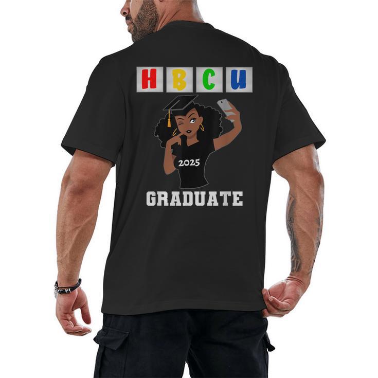Women HBCU Grad 2025 College Graduation Apparel Men's Back Print T-Shirt