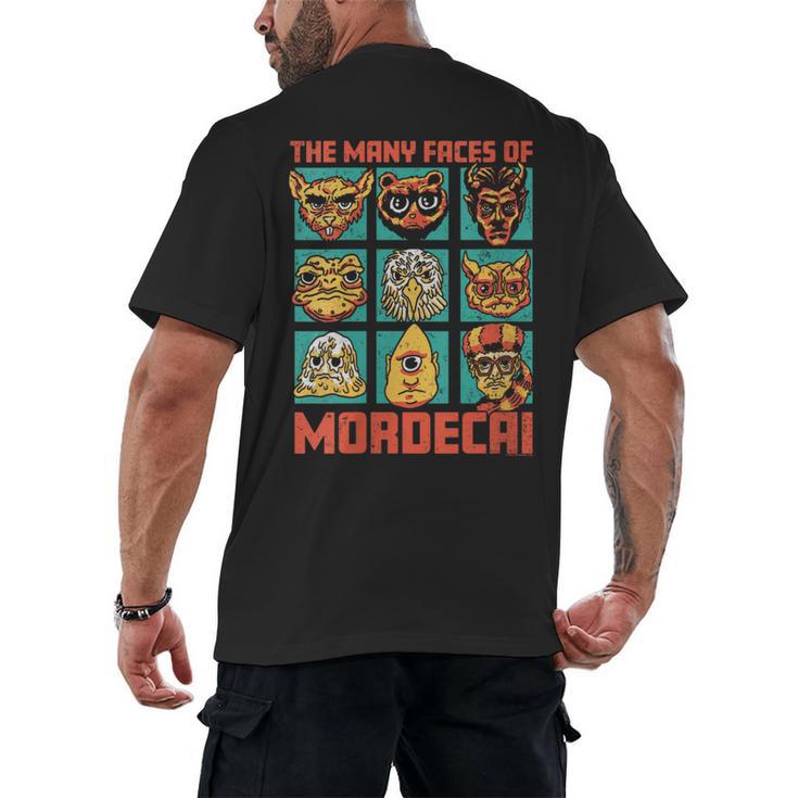 Women's DCC Many Faces Of Mordecai Grid Gamer Series Book Men's Back Print T-Shirt