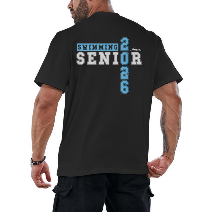 Women's Swimming Senior Night Swim Senior 2026 Graduation 39 Men's Back Print T-Shirt