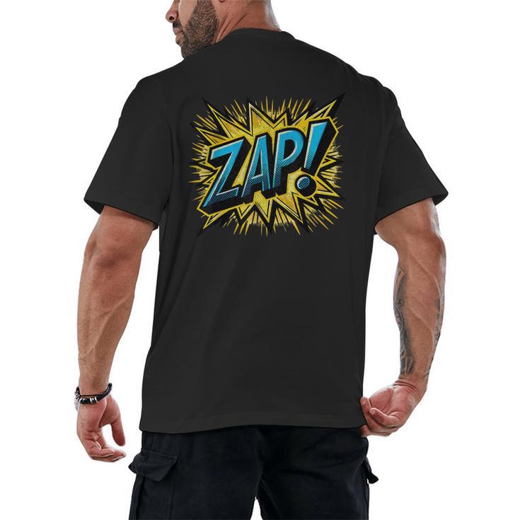 ZAP Comic Book Retro Artwork – Cartoon Collector Men's Back Print T-Shirt
