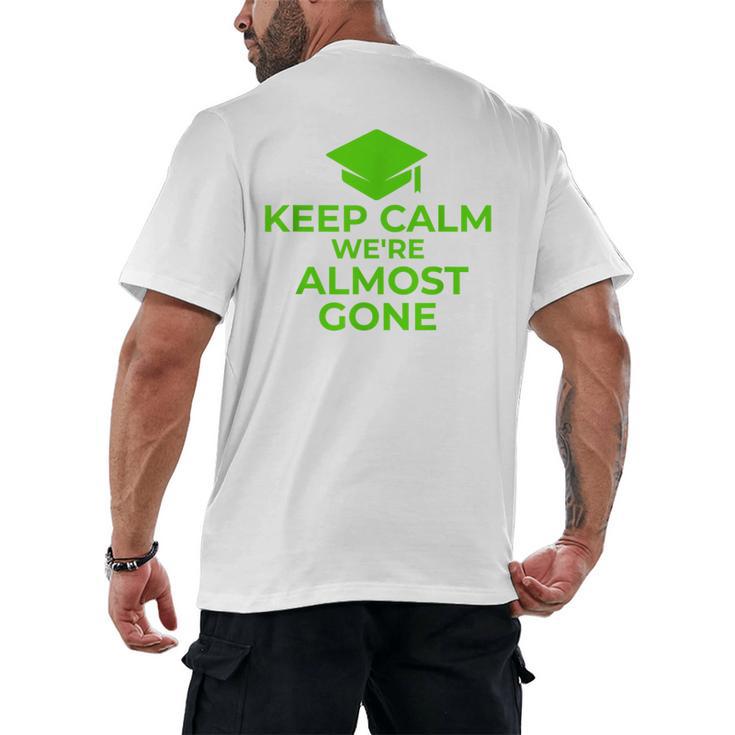 2018 Graduation  Red Green High School Color Men's Back Print T-Shirt