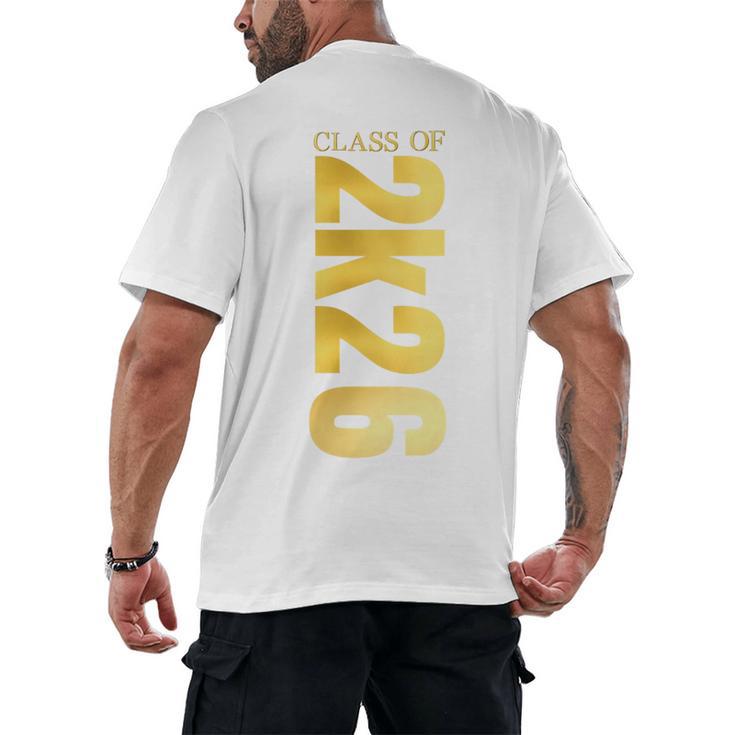 2K26 Class Of 2026 Graduation College Senior Back To School Premium Tri-Blend Men's Back Print T-Shirt
