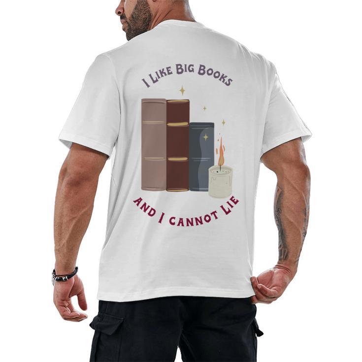 I Like Big Books Bookworm Tee Men's Back Print T-Shirt