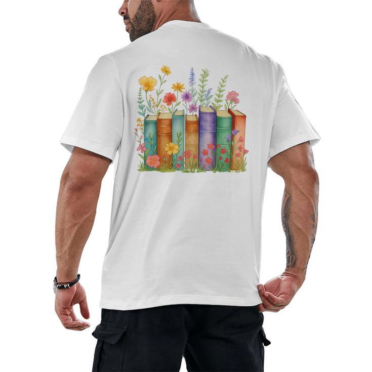 Booktrovert Book Reader Book Nerd Book Reading Lover Premium Tri-Blend Men's Back Print T-Shirt