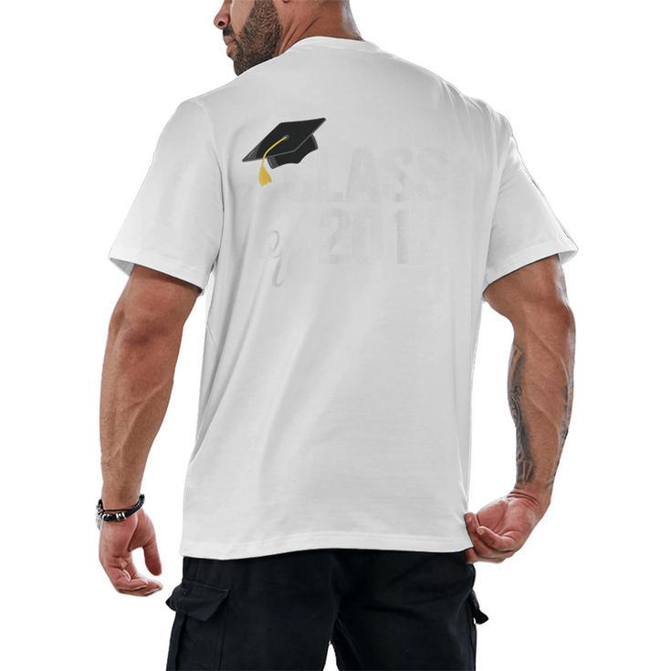 Class Of 2017 Senior Graduation Men's Back Print T-Shirt