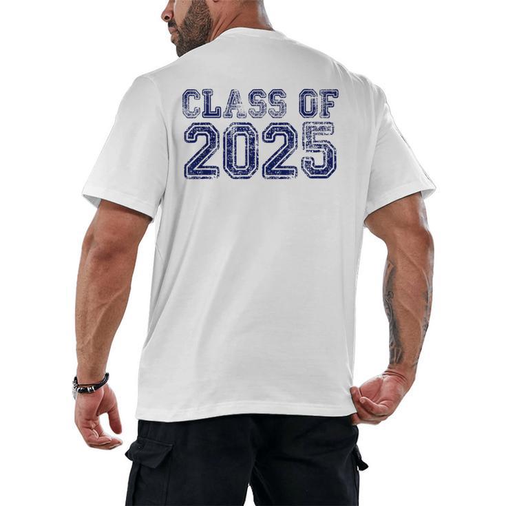 Class Of 2025 Grow With Me Future Graduation Year Men's Back Print T-Shirt