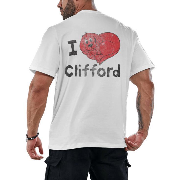 Clifford The Big Red Dog I Heart Clifford Childrens Books Men's Back Print T-Shirt
