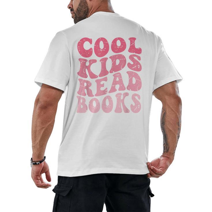 Cool Kids Read Books Library Book Reader Book Nerd Men's Back Print T-Shirt