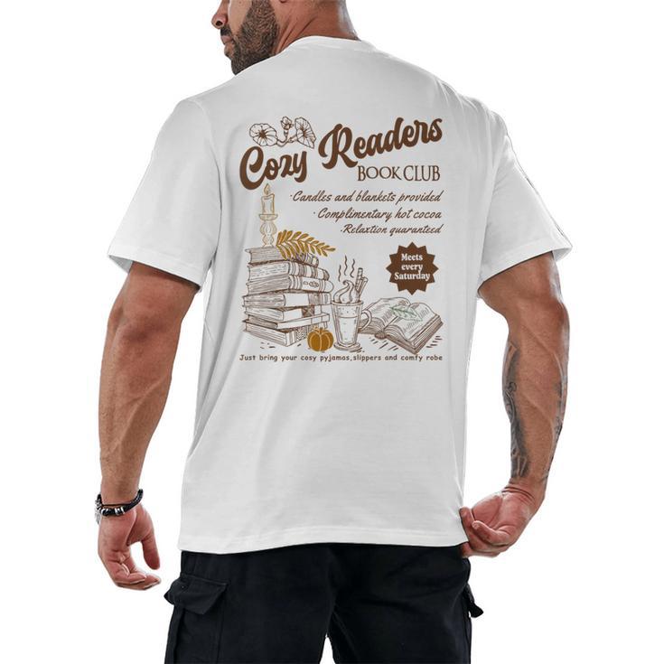 Cozy Girl Book Club Cozy Readers Book Club Men's Back Print T-Shirt