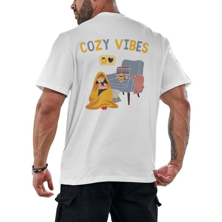 Cozy Vibes Atmospheric Introvert Men's Back Print T-Shirt